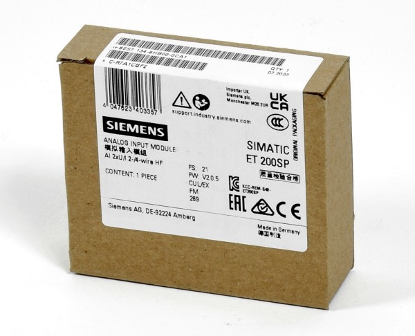 Siemens Simatic S7 ET200SP Analog IN,6ES7 134-6HB00-0CA1,6ES7134-6HB00-0CA1