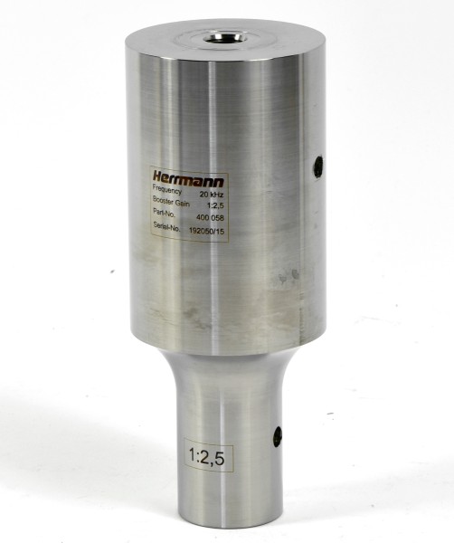 Herrmann Ultrasonic Booster, 20kHz, Bosster Gain 1:2,5, Part-no. 400058
