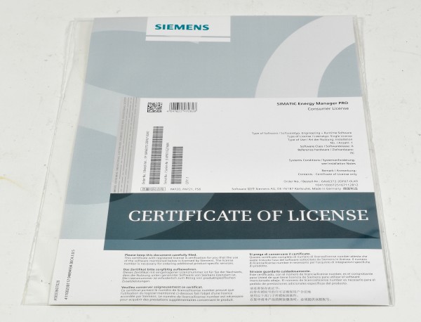 Siemens Simatic Energy Manager PRO, 6AV6372-2DF67-0LX0, 6AV6 372-2DF67-0LX0