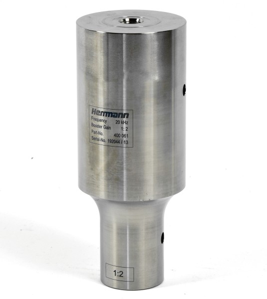 Herrmann Ultrasonic Booster, 20kHz, Bosster Gain 1:2, Part-no. 400061