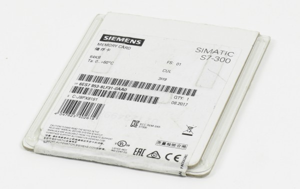Siemens Simatic S7 Micro Memory Card,6ES7953-8LF31-0AA0,6ES7 953-8LF31-0AA0
