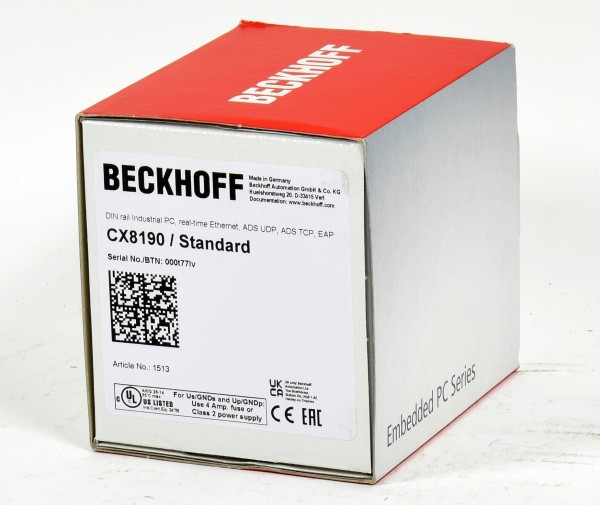 Beckhoff Industrial PC, CX8190 Standard