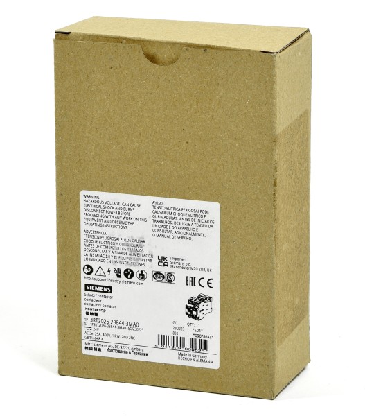 Siemens Sirius Schütz, 3RT2026-2BB44-3MA0, 3RT2 026-2BB44-3MA0