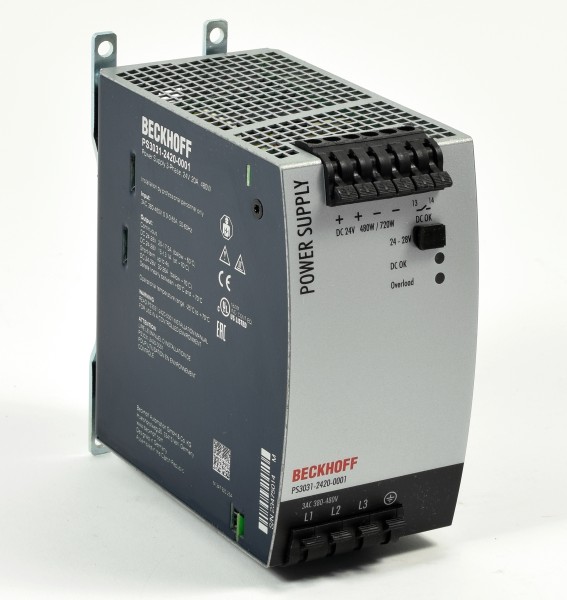 Beckhoff Power Supply 3-Phase, 24V, 20A, 480W, PS3031-2420-0001