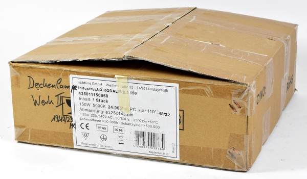 lichtline IndustryLUX LED-Hallentiefstrahler RODALIS 2.0 150, 435011150068