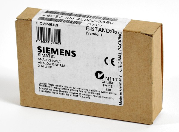 Siemens Simatic S7 ET200S Analog IN,6ES7 134-4LB02-0AB0,6ES7134-4LB02-0AB0