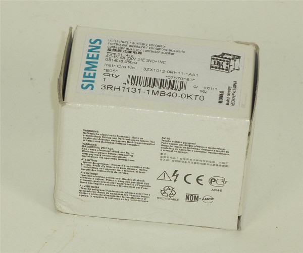 Siemens Sirius Schütz,3RH1131-1MB40-0KT0,3RH1 131-1MB40-0KT0