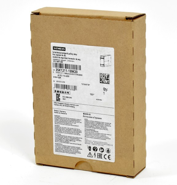 Siemens Sirius Sicherheitsschaltgerät, 3SK1211-1BW20, 3SK1 211-1BW20