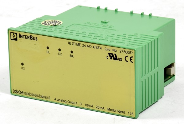 Phoenix Contact Interbus Analog-Out, IB STME 24 AO 4/SF4, Ord.No: 2750057