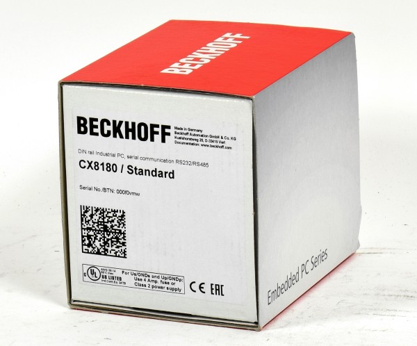 Beckhoff Industrial PC, CX8180 Standard