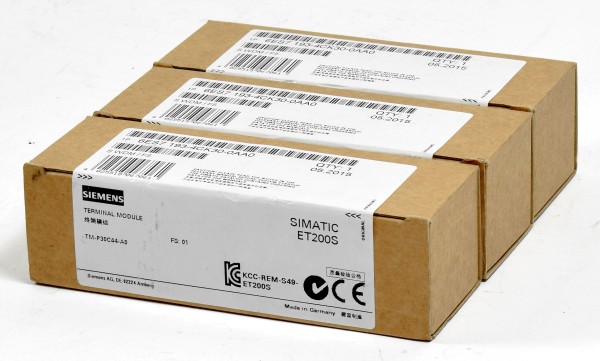 3x Siemens Simatic S7 Terminal Module, 6ES7 193-4CK30-0AA0, 6ES7193-4CK30-0AA0