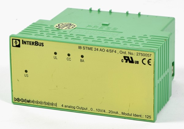 Phoenix Contact Interbus Analog-Out, IB STME 24 AO 4/SF4, Ord.No: 2750057