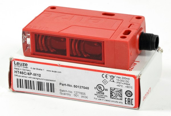 Leuze Taster Hintergrundausblendung, HT46C/4P-M12, 50127048