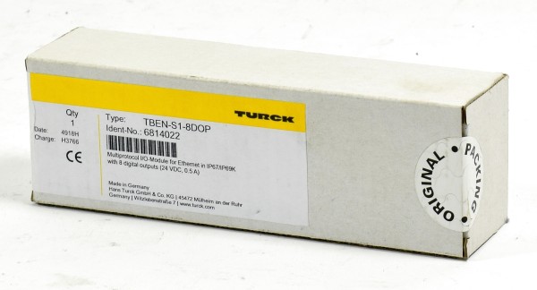 Turck Multiprotokoll-I/O-Modul, TBEN-S1-8DOP, 6814022