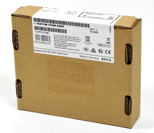 Siemens Simatic ET200iSP Analog Input, 6ES7138-7FA00-0AB0, 6ES7 138-7FA00-0AB0