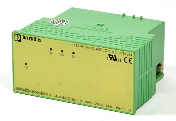 Phoenix Contact Interbus Analog-Out, IB STME 24 AO 4/SF, Ord.No: 2754354