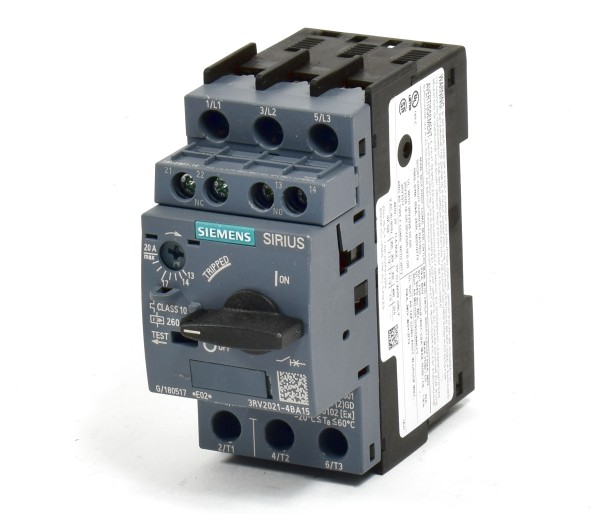 Siemens Sirius Leistungsschalter,3RV2021-4BA15,3RV2 021-4BA15