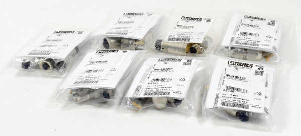 7x Phoenix Contact Sensor-/Aktor-Datensteckverbinder, 4x 1543223, 3x 1553611