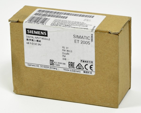 Siemens Simatic S7 Digital IN, 6ES7138-4FA05-0AB0, 6ES7 138-4FA05-0AB0, FS:01