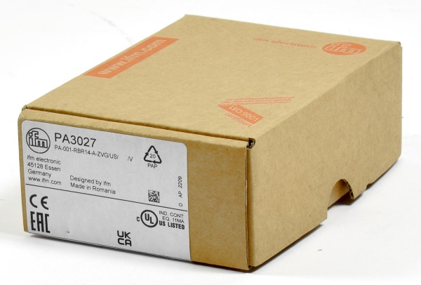 IFM Drucksensor, PA3027, PA-001-RBR14-A-ZVG/US/ /V