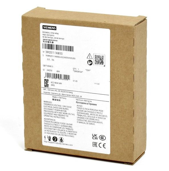 Siemens Sirius Zeitrelais, 3RP2511-1AW30, 3RP2 511-1AW30