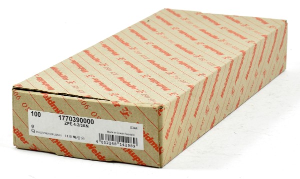 Weidmüller Schutzleiterklemme , ZPE 4-2/3AN, 1770390000, (QTY:100)