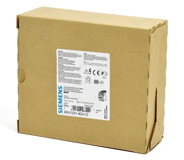Siemens Leistungsschalter, 3RV1031-4DA10, 3RV1 031-4DA10
