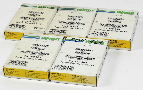 WAGO Potentialvervielfältigungsklemme, 750-603, (5Stk./pcs.)