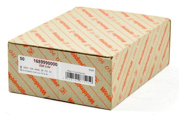 Weidmüller Reihenklemme, ZDK 2.5V, 1689990000 (QTY:50)