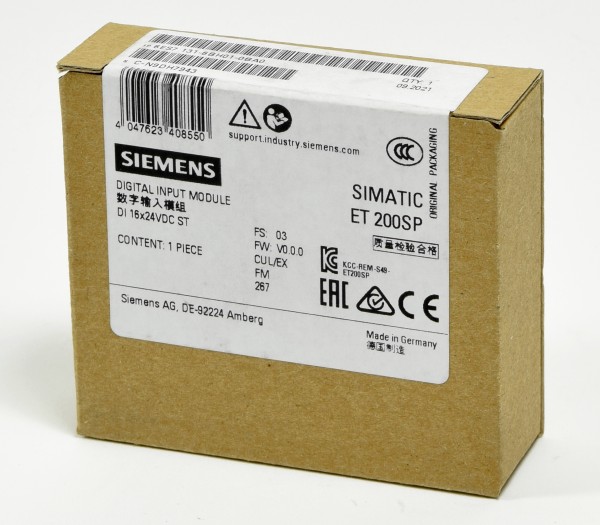Siemens Simatic S7 ET200SP Digital IN,6ES7 131-6BH01-0BA0,6ES7131-6BH01-0BA0