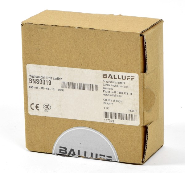 Balluff Positionsschalter, BNS0019, BNS 819-FR-60-101-S80R