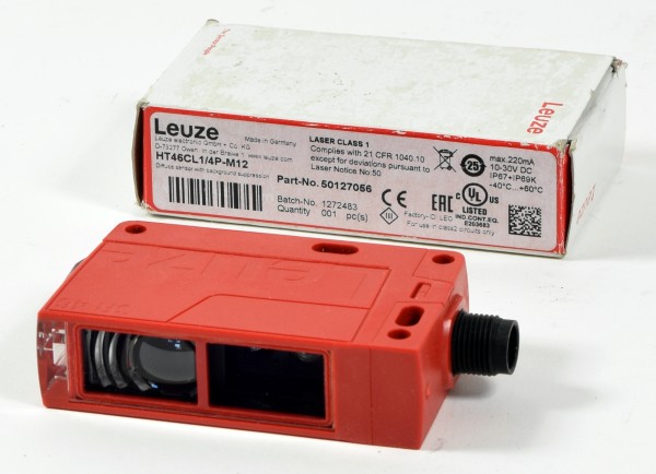 Leuze Taster Hintergrundausblendung, HT46CL1/4P-M12, 50127056