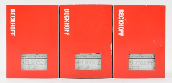 Beckhoff 2 fach Digitale Ausgangskarte EL2002, (3Stk./pcs.)