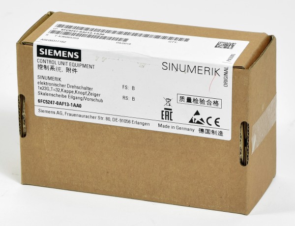 Siemens Sinumerik Drehschalter, 6FC5247-0AF13-1AA0, 6FC5 247-0AF13-1AA0