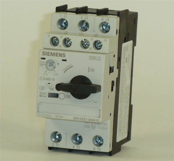 Siemens Leistungsschalter,3RV1021-0HA15,3RV1 021-0HA15