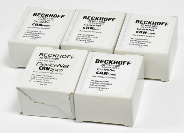 5x Beckhoff Bus Interface Connector, ZS1052-3000