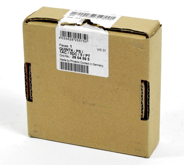 Phoenix Contact Power Supply, QUINT4-PS/1AC/5DC/5/PT, Order No.:2904595
