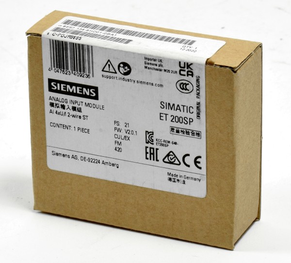 Siemens Simatic S7 ET200SP Analog IN, 6ES7 134-6HD01-0BA1, 6ES7134-6HD01-0BA1
