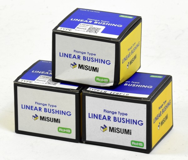 3x MiSUMi Flange Type Linear Bushing, Linearkugellager, LHIFRF16