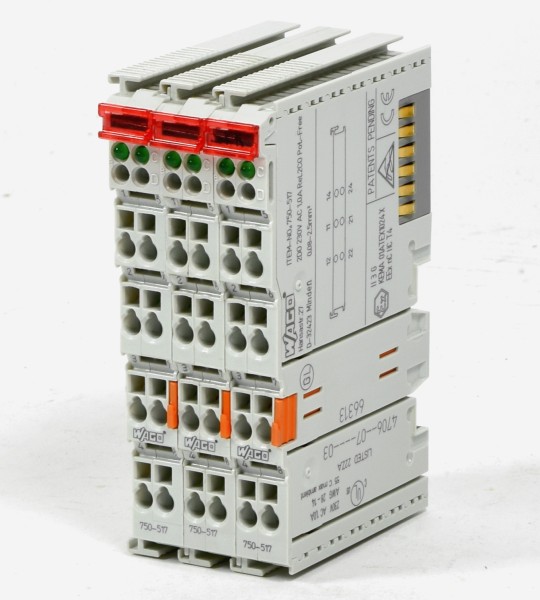 Wago 2x Digital OUT 250V AC 1,0A Rel.2CO Pot.-Free, 750-517, (3Stk./pcs)