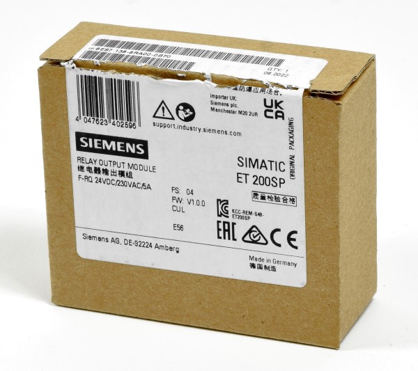 Siemens Simatic S7 ET200SP Relay OUT, 6ES7 136-6RA00-0BF0, 6ES7136-6RA00-0BF0