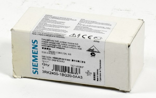 Siemens AS-i Kompaktmodul K45,3RK2400-1BQ20-0AA3,3RK2 400-1BQ20-0AA3