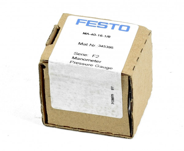 Festo Manometer Serie:F2,MA-40-16-1/8,345395