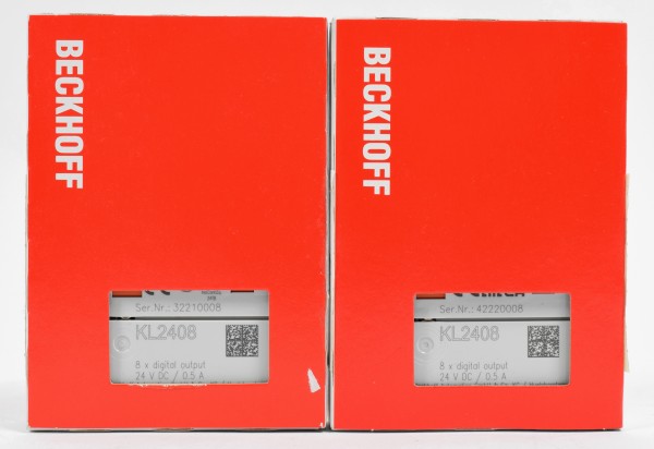 2x Beckhoff Digital Output, KL2408, KL 2408