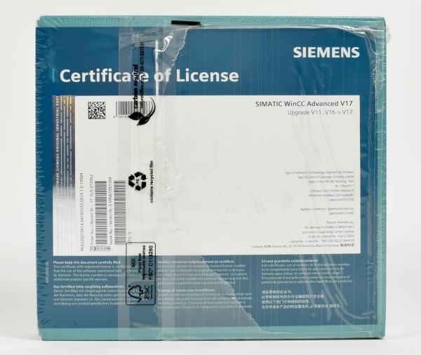Siemens Simatic WinCC Advanced V17, Upgrade V11..V16->V17, SUS-210362