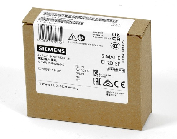 Siemens Simatic S7 ET200SP Analog IN,6ES7 134-6HB00-0DA1,6ES7134-6HB00-0DA1