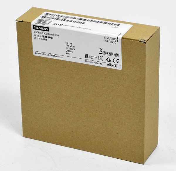 Siemens Simatic S7-1500 CPU1513-1PN, 6ES7 513-1AL02-0AB0, 6ES7513-1AL02-0AB0