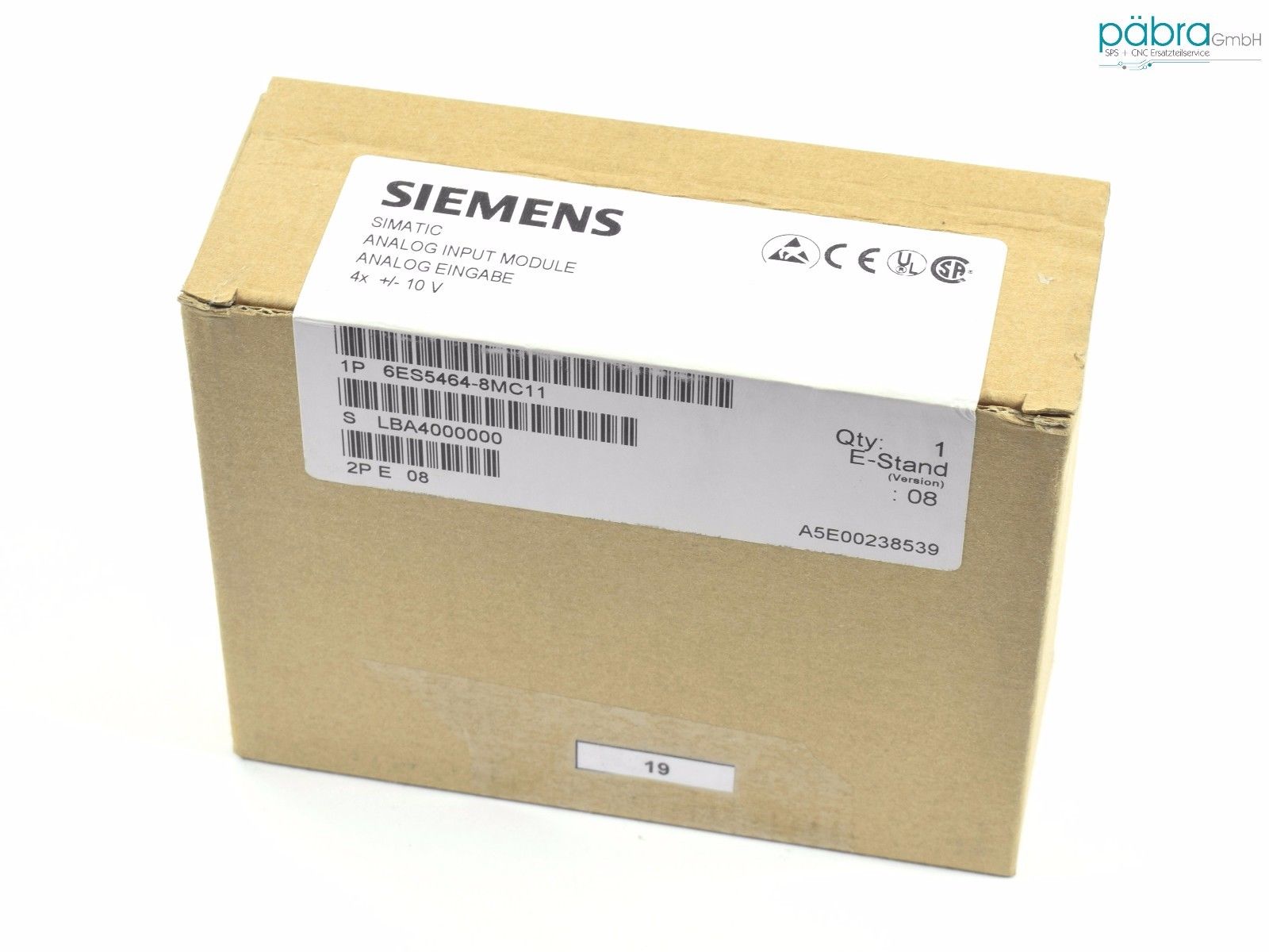Siemens Simatic S5 Analog IN,6ES5 464-8MC11,6ES5464-8MC11,E:06 100er  Reihe Siemens Simatic S5 Siemens Hersteller Päbra Gmbh