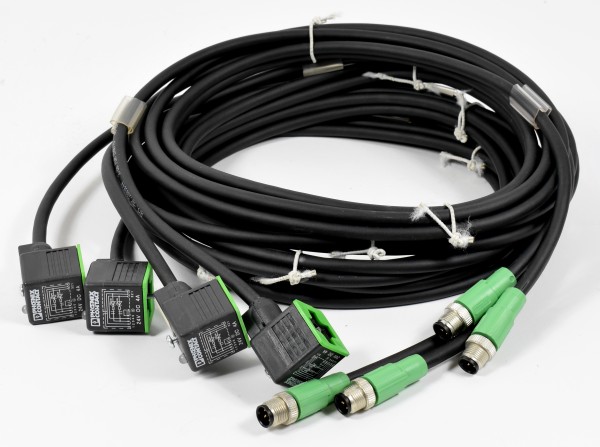 4 Stück Phoenix Contact Sensor-/Aktor-Kabel 3m PUR 5x0,75, order No. 1669644