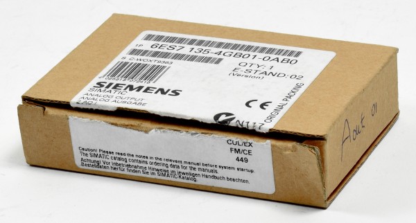 Siemens Simatic S7 ET200 Analog OUT,6ES7 135-4GB01-0AB0,6ES7135-4GB01-0AB0